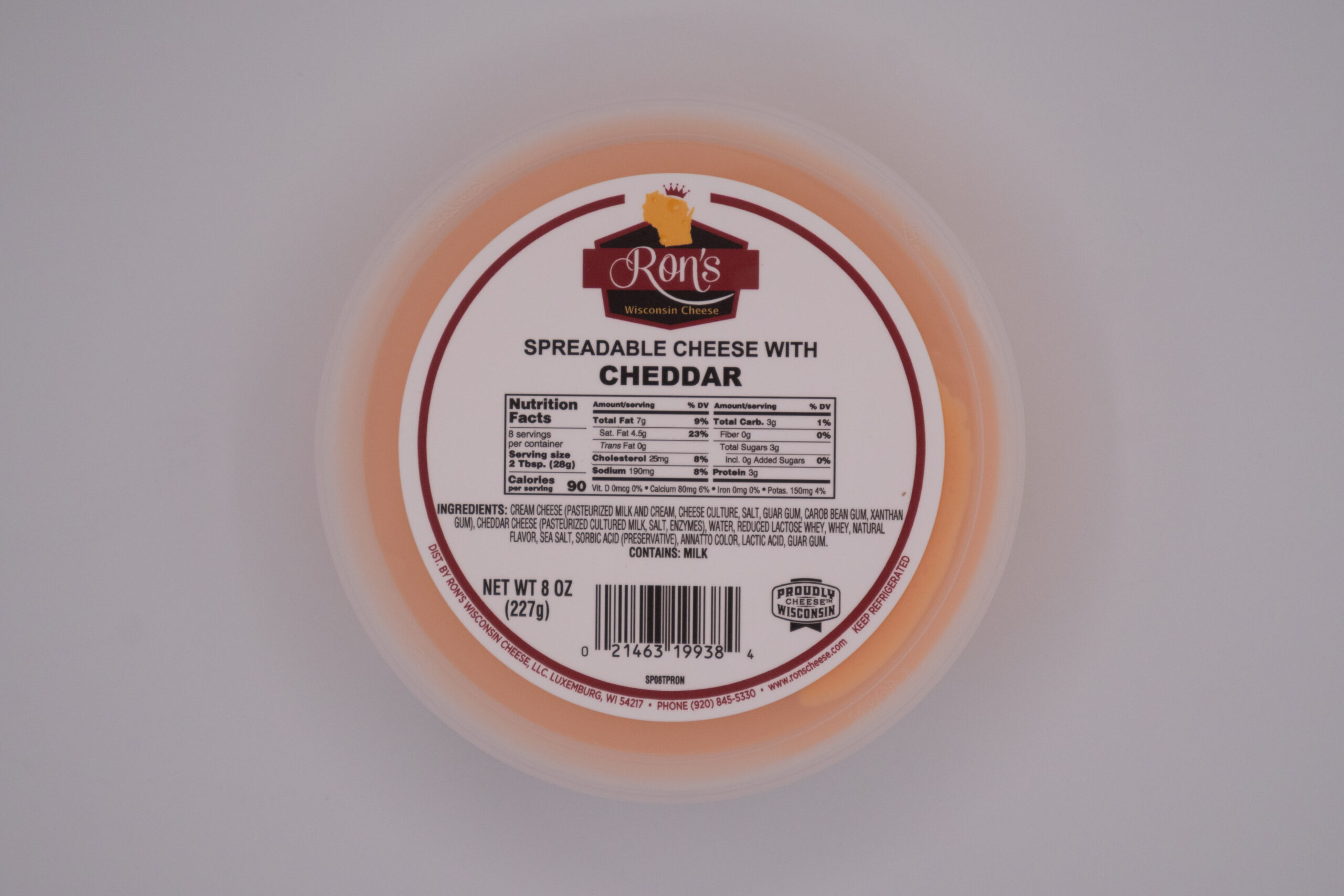 Ron's 8oz Cheddar Spread